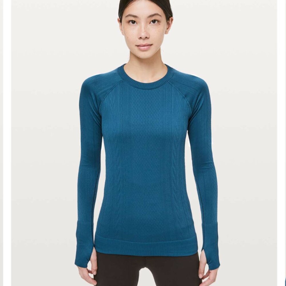 LULULEMON Quilted Long Sleeve Shirt (Rest Less Pullover)